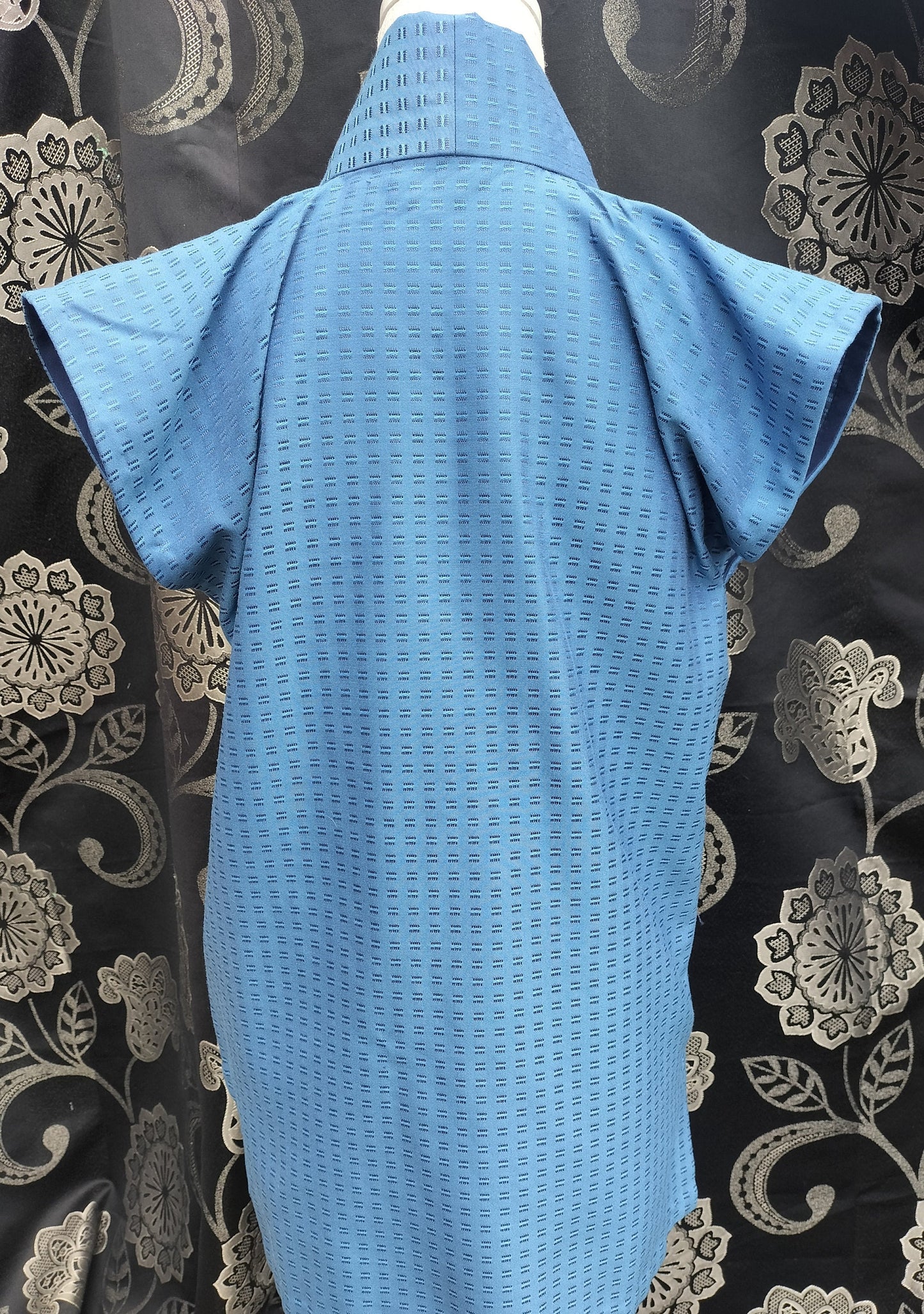 Handmade - Blue sleeveless kimono style top (cosplay)