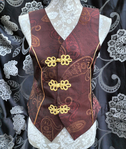 Handmade - Avatar the last airbender - fire nation inspired waistcoat (cosplay)