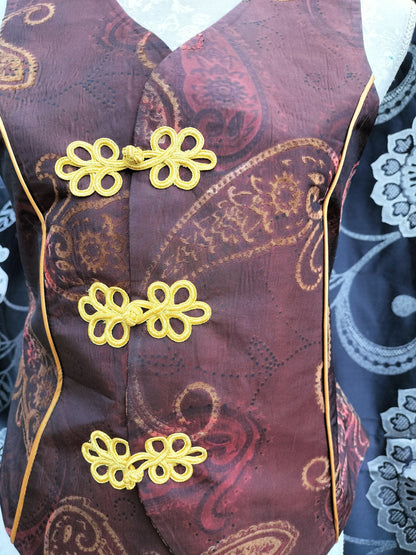 Handmade - Avatar the last airbender - fire nation inspired waistcoat (cosplay)