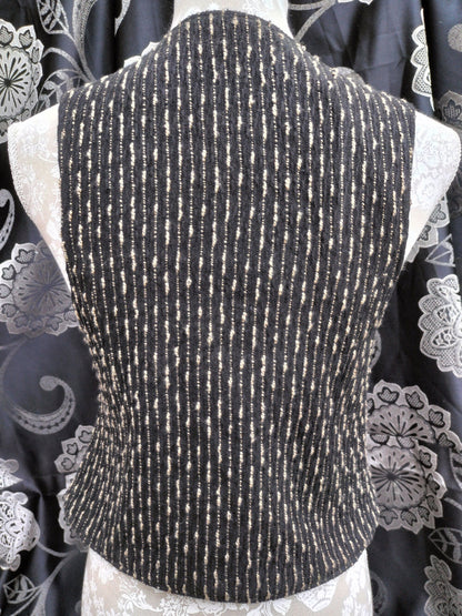 Handmade - Striped synthetic wool waistcoat