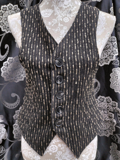 Handmade - Striped synthetic wool waistcoat